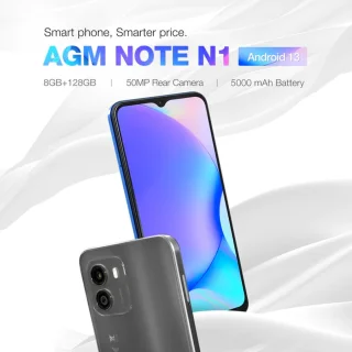 AGM Mobiles NOTE N1 4G Smartphone 128GB Blauw