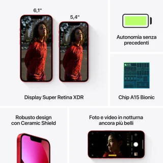 Apple iPhone 13 128GB Rood