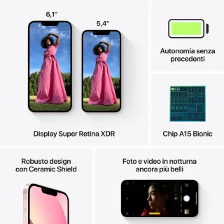 Apple iPhone 13 128GB Roze