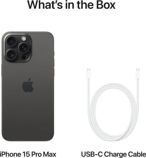 Apple iPhone 15 Pro Max 256GB Zwart Titanium
