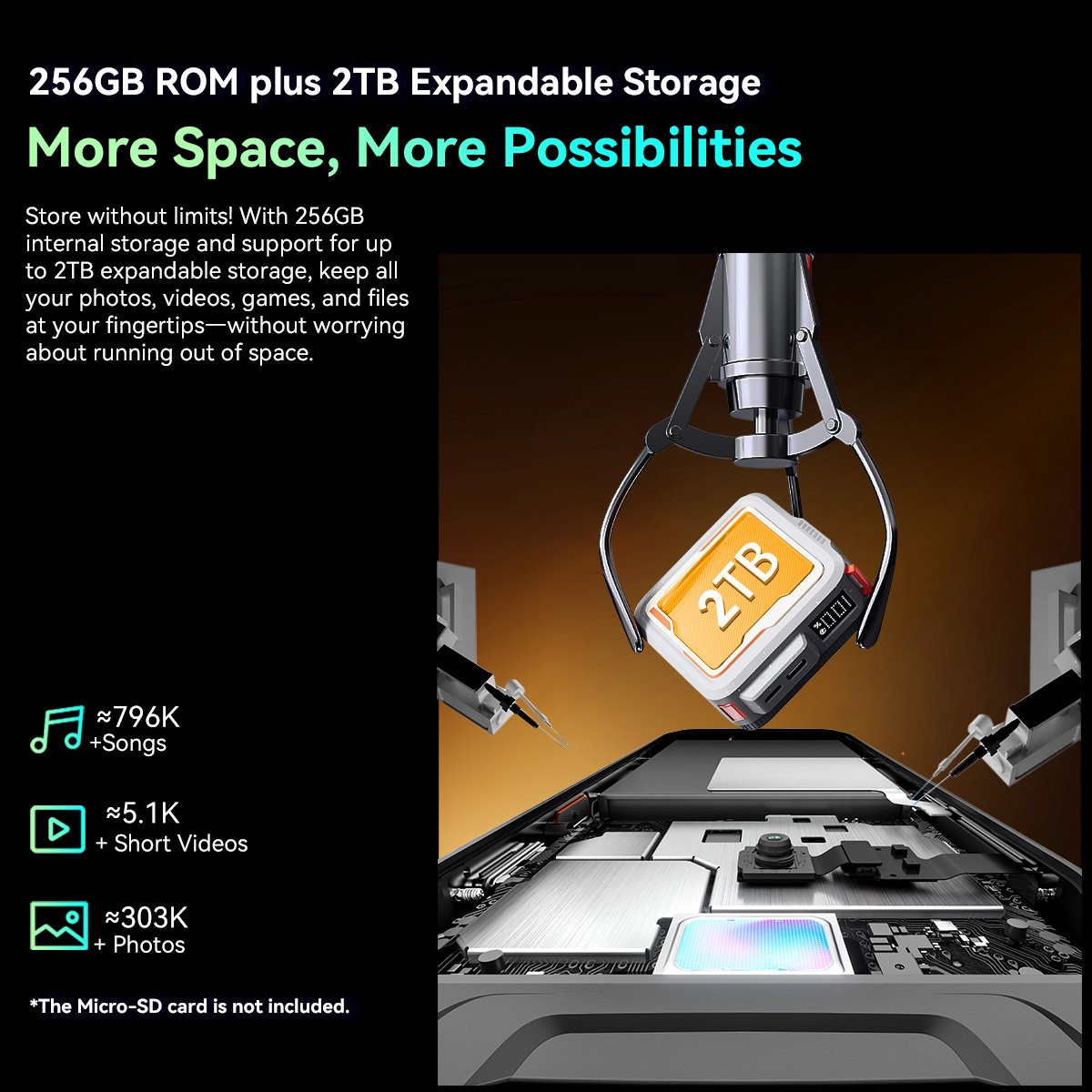 Blackview BL7000 5G Robuuste Smartphone 24GB 256GB Zwart