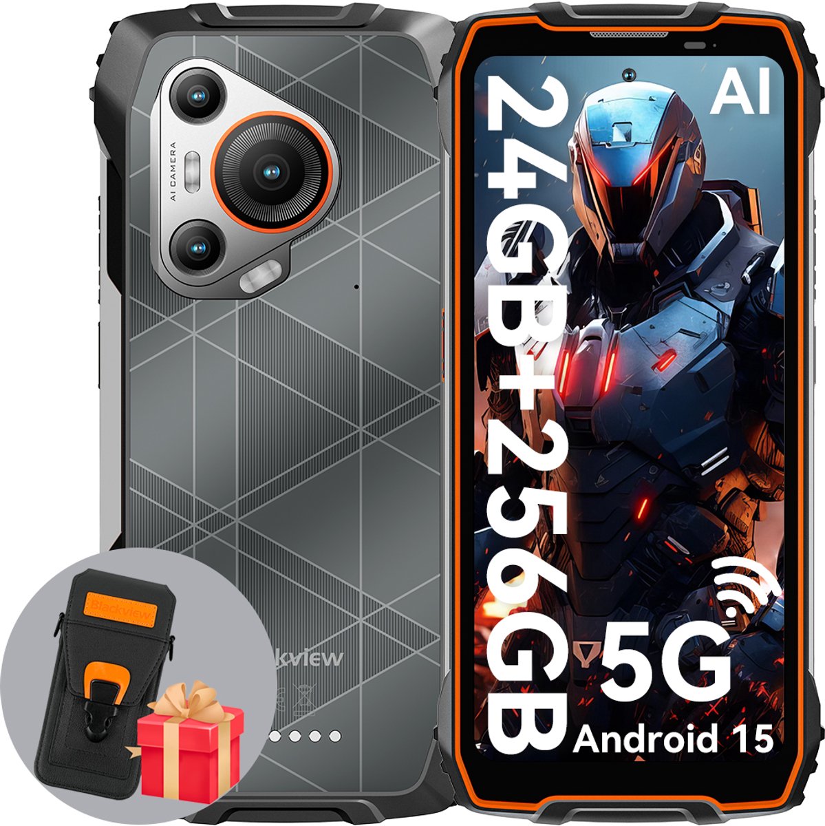 Blackview BL7000 Outdoor Smartphone 24GB 256GB Dual SIM Oranje