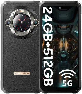 Blackview BL9000 Smartphone 24GB RAM 512GB Zwart