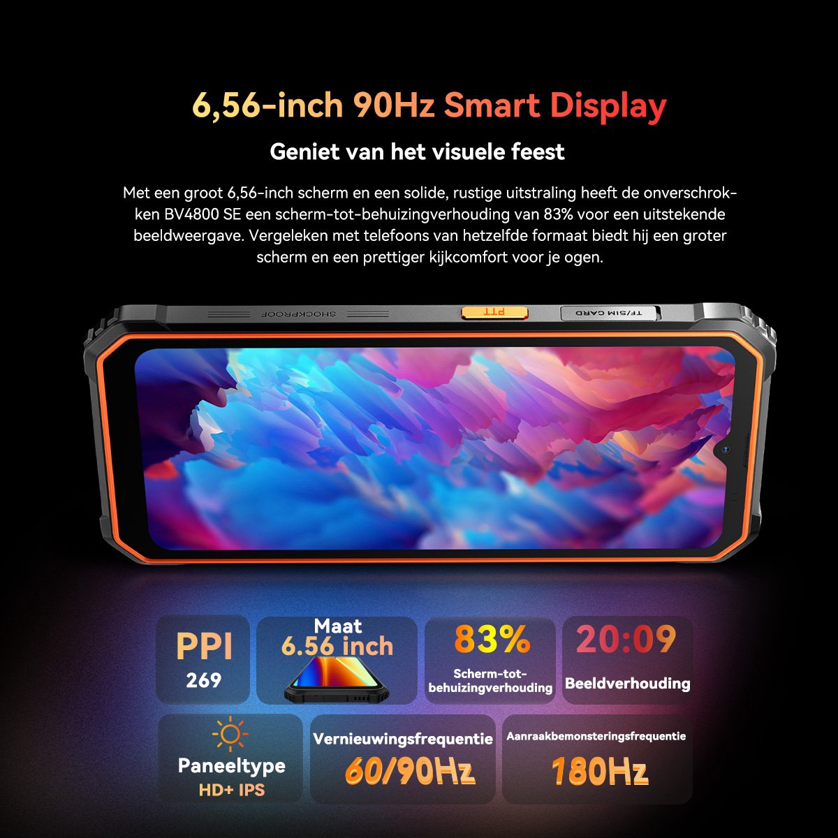 Blackview BV4800 SE Robuuste Smartphone 12GB 64GB Groen