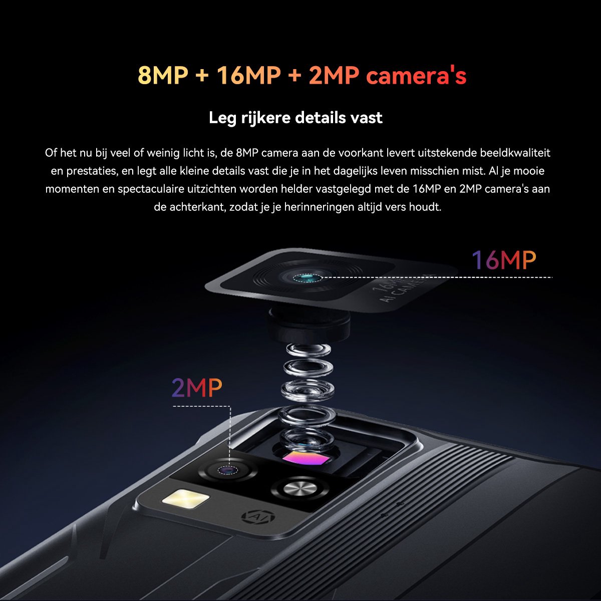 Blackview BV4800 SE Robuuste Smartphone 12GB 64GB Groen