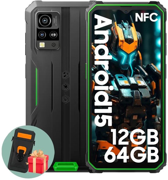 Blackview BV4800 SE Robuuste Smartphone 12GB 64GB Groen