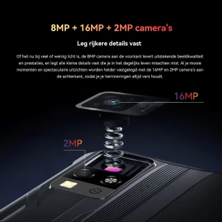 Blackview BV4800 SE Robuuste Smartphone 12GB RAM 64GB Groen