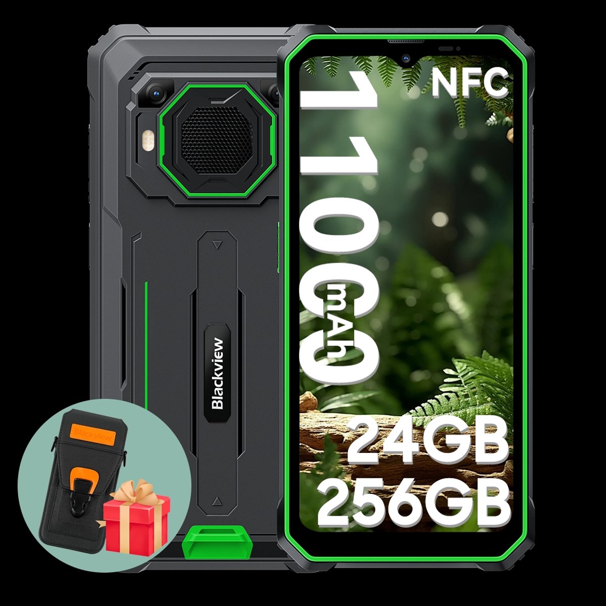 Blackview BV6200 Plus Outdoor Smartphone 24GB 256GB Groen
