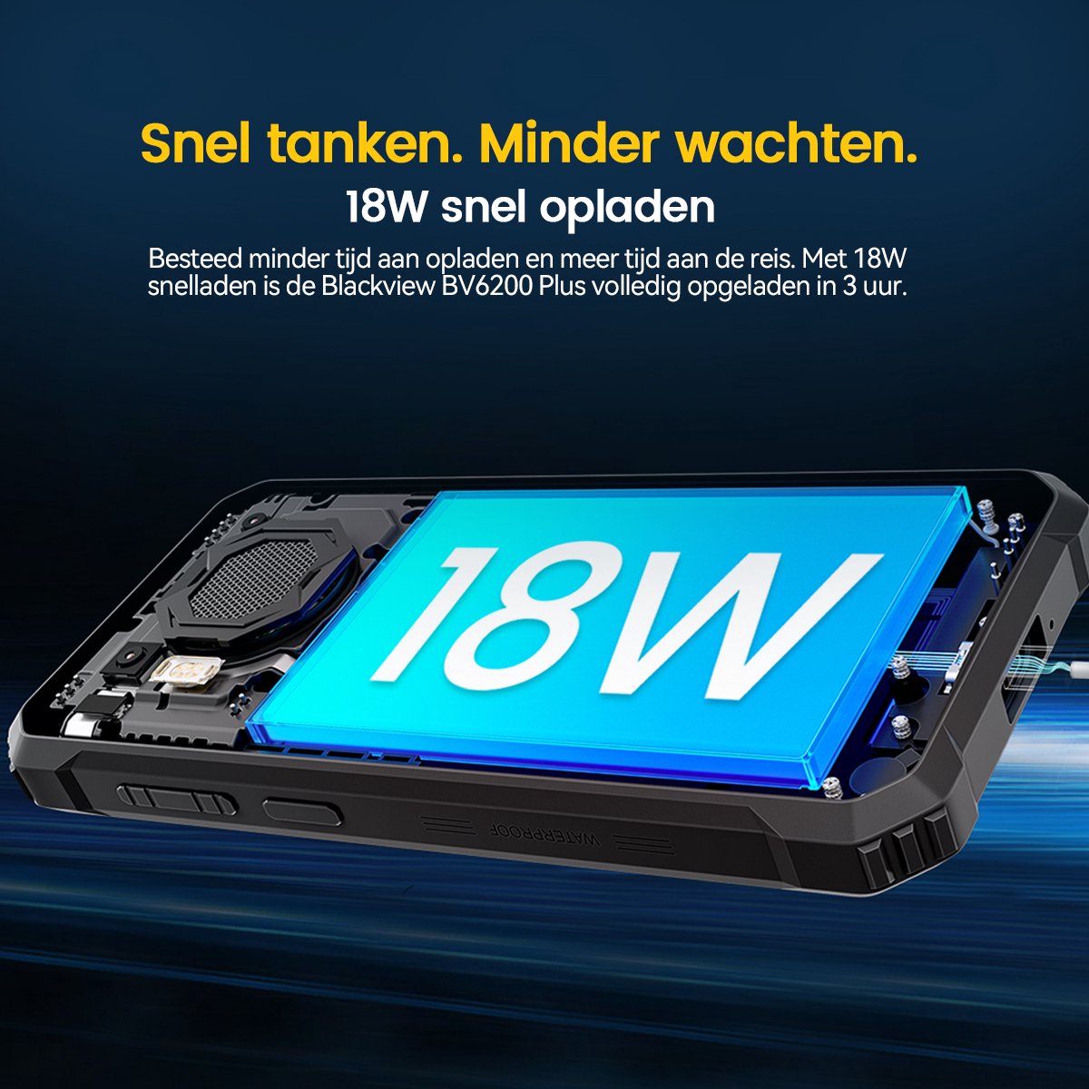 Blackview BV6200 Plus Outdoor Smartphone 24GB 256GB Groen
