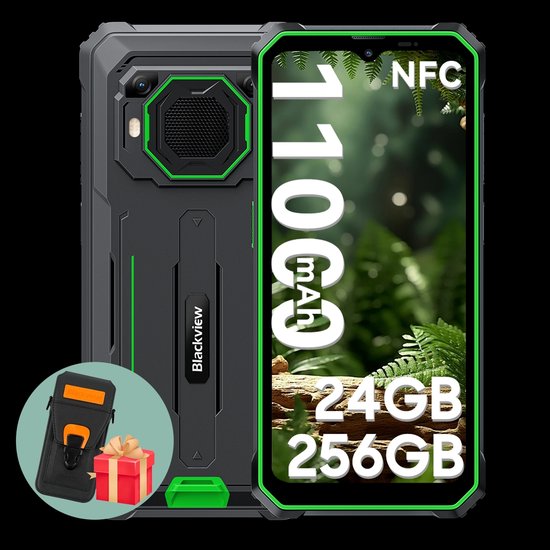 Blackview BV6200 Plus Outdoor Smartphone 24GB 256GB Groen