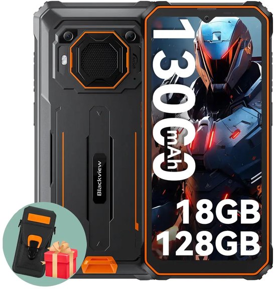 Blackview BV6200 Pro Robuuste Smartphone 18GB RAM 128GB Oranje