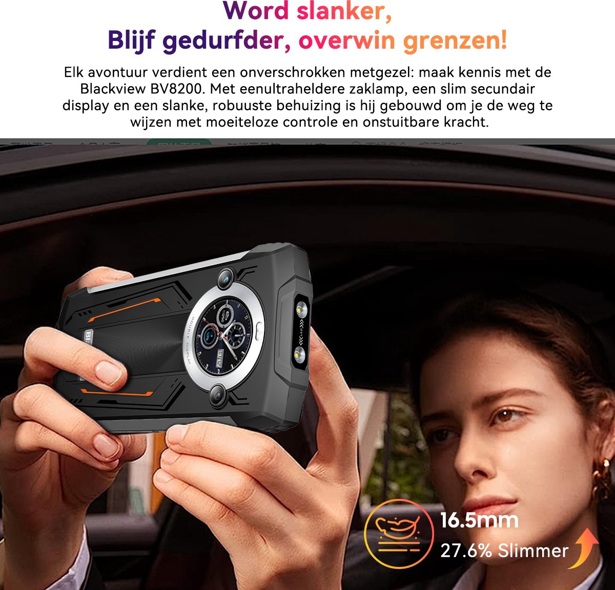 Blackview BV8200 Outdoor Smartphone 256GB Zwart