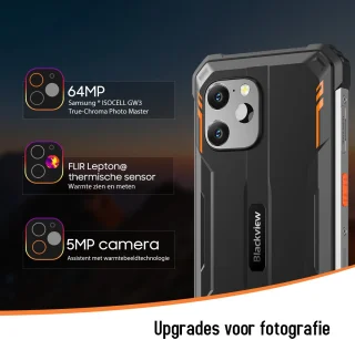 Blackview BV8900 Robuuste Smartphone 16GB RAM 256GB Zwart