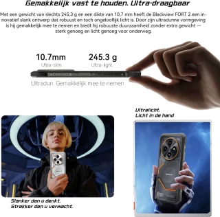 Blackview FORT 2 - Robuuste smartphone - Wit