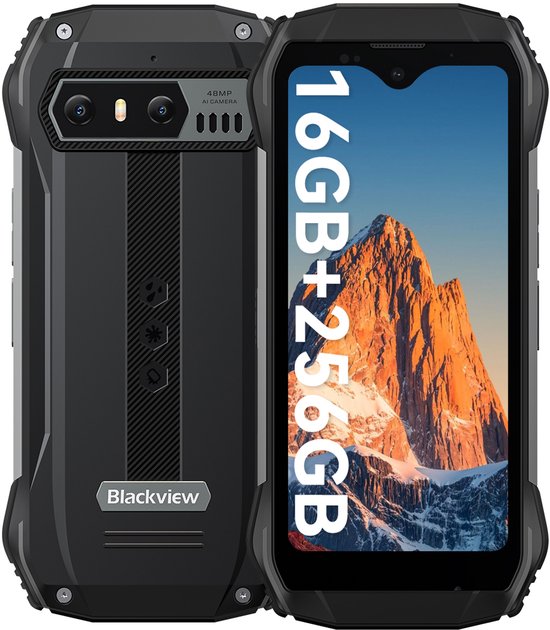 Blackview N6000 Robuuste Mini Smartphone 16GB 256GB Zwart
