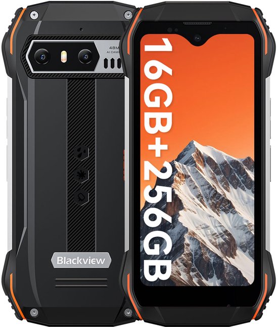 Blackview N6000 Robuuste Smartphone 16GB RAM 256GB Oranje