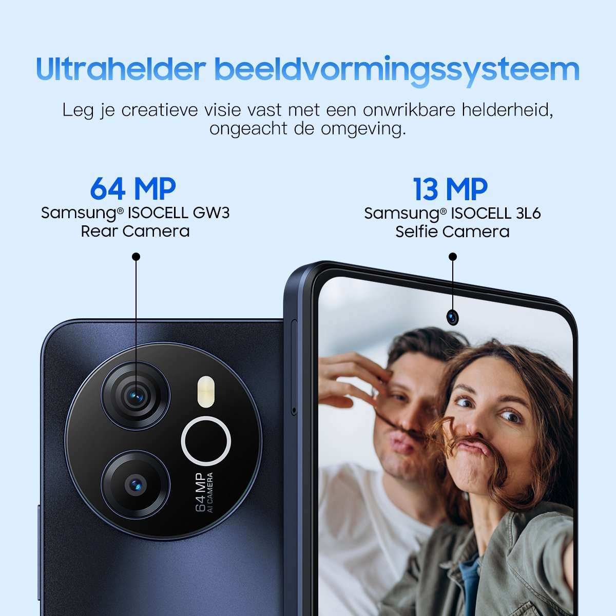 Blackview SHARK 8 Smartphone 16GB RAM 256GB ROM Goud