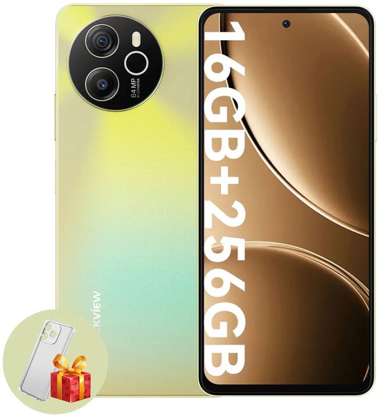 Blackview SHARK 8 Smartphone 16GB RAM 256GB ROM Goud