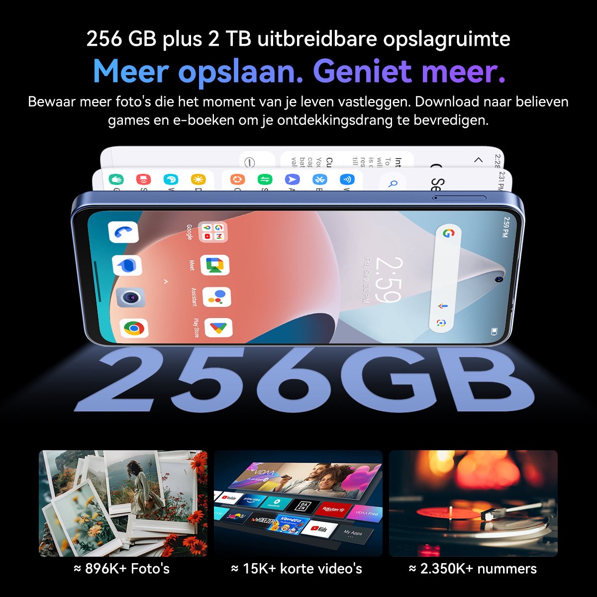 Blackview Tiger 13 5G Smartphone 24GB+256GB Blauw