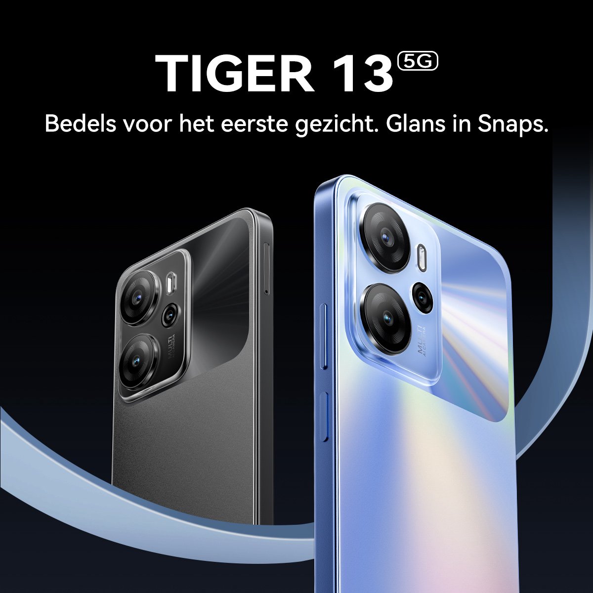 Blackview Tiger 13 5G Smartphone 24GB+256GB Blauw