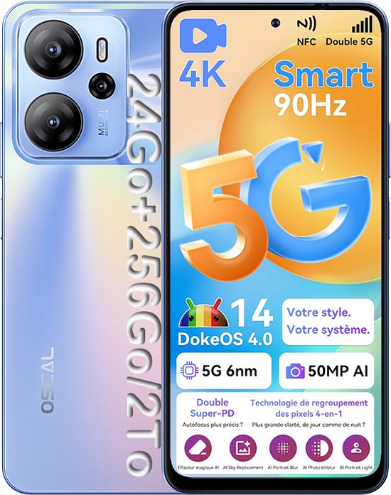 Blackview Tiger 13 5G Smartphone 24GB+256GB Blue