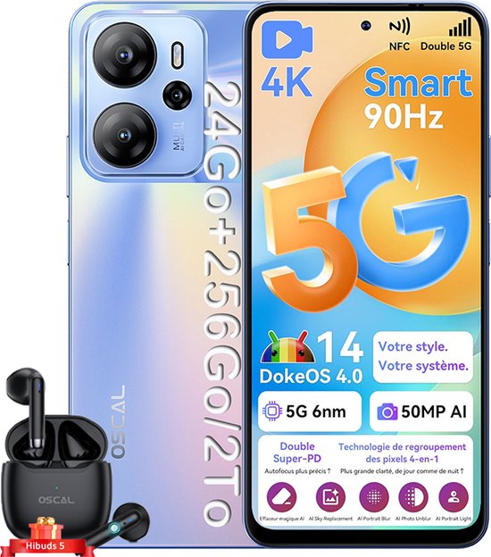 Blackview Tiger 13 5G Smartphone 24GB+256GB Blue