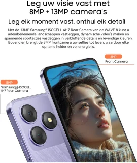 Blackview WAVE 8 Smartphone 128GB Paars