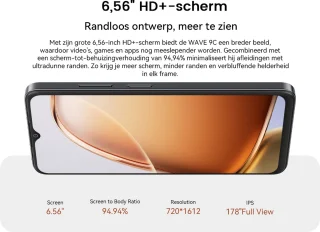 Blackview WAVE 9C Smartphone - Blauw