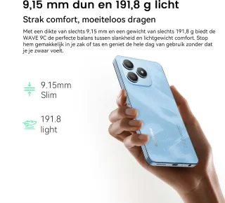 Blackview WAVE 9C Smartphone - Blauw