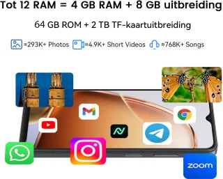 Blackview WAVE 9C Smartphone - Blauw