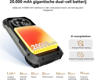 Blackview XPLORE 2 - Robuuste Smartphone Zwart