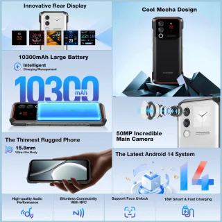 DOOGEE Blade 10 Max Smartphone Zwart