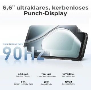 DOOGEE Blade 10 Power Smartphone 24GB 256GB Zwart