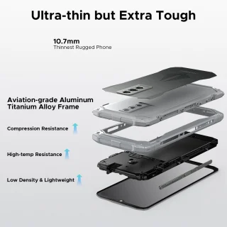 DOOGEE Blade 10 Pro Energy Smartphone - Rood