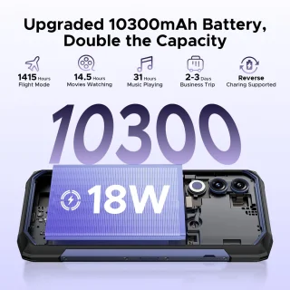 DOOGEE Blade 20 5G Outdoor-Smartphone 20GB 128GB Paars