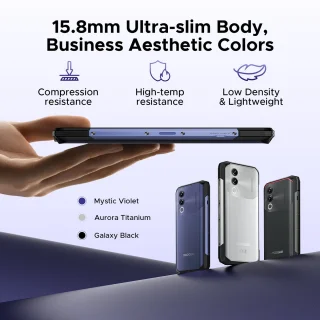 DOOGEE Blade 20 5G Outdoor-Smartphone 20GB 128GB Paars