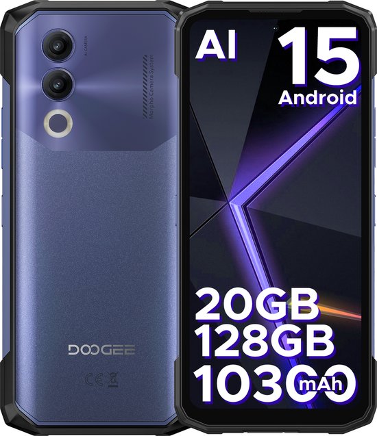 DOOGEE Blade 20 5G Outdoor-Smartphone 20GB 128GB Paars review