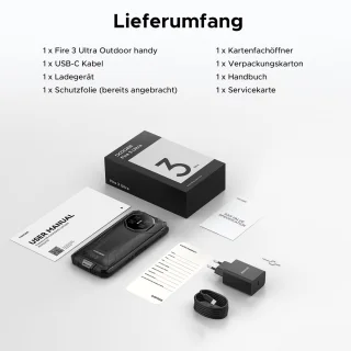 DOOGEE Fire 3 Ultra Outdoor-telefoon