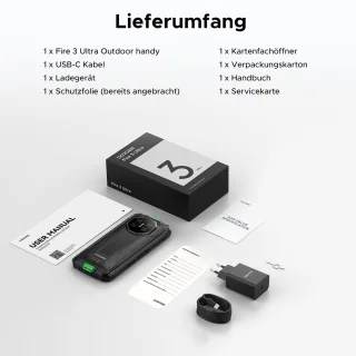 DOOGEE Fire 3 Ultra Outdoor-telefoon