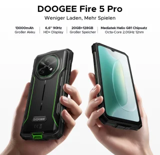 DOOGEE Fire 5 Pro - Outdoor smartphone (ontgrendeld)