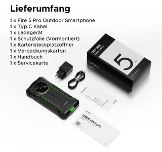 DOOGEE Fire 5 Pro - Outdoor smartphone (ontgrendeld)