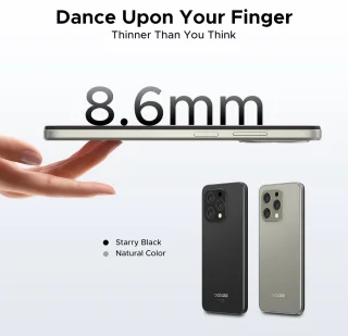 DOOGEE N55 16GB+128GB Android 15 Smartphone zonder Contract