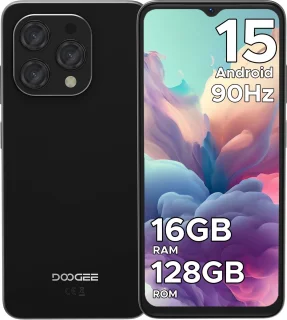 DOOGEE N55 16GB+128GB Android 15 Smartphone Zwart