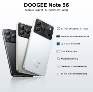 DOOGEE Note 56 (2025) Ontgrendelde Smartphone