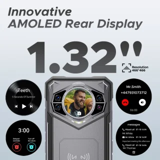 DOOGEE S200 Smartphone Donkergrijs