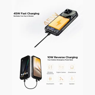 DOOGEE V Max Play Robuuste smartphone Zwart