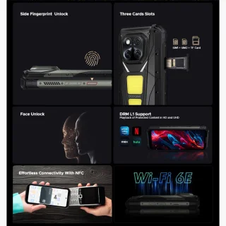 DOOGEE V Max Play Robuuste smartphone Zwart