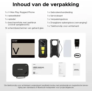 DOOGEE VMAX Play 5G Smartphone Zwart