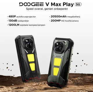 DOOGEE VMAX Play 5G Smartphone Zwart