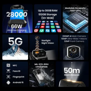 FOSSiBOT F107 Pro robuuste smartphone